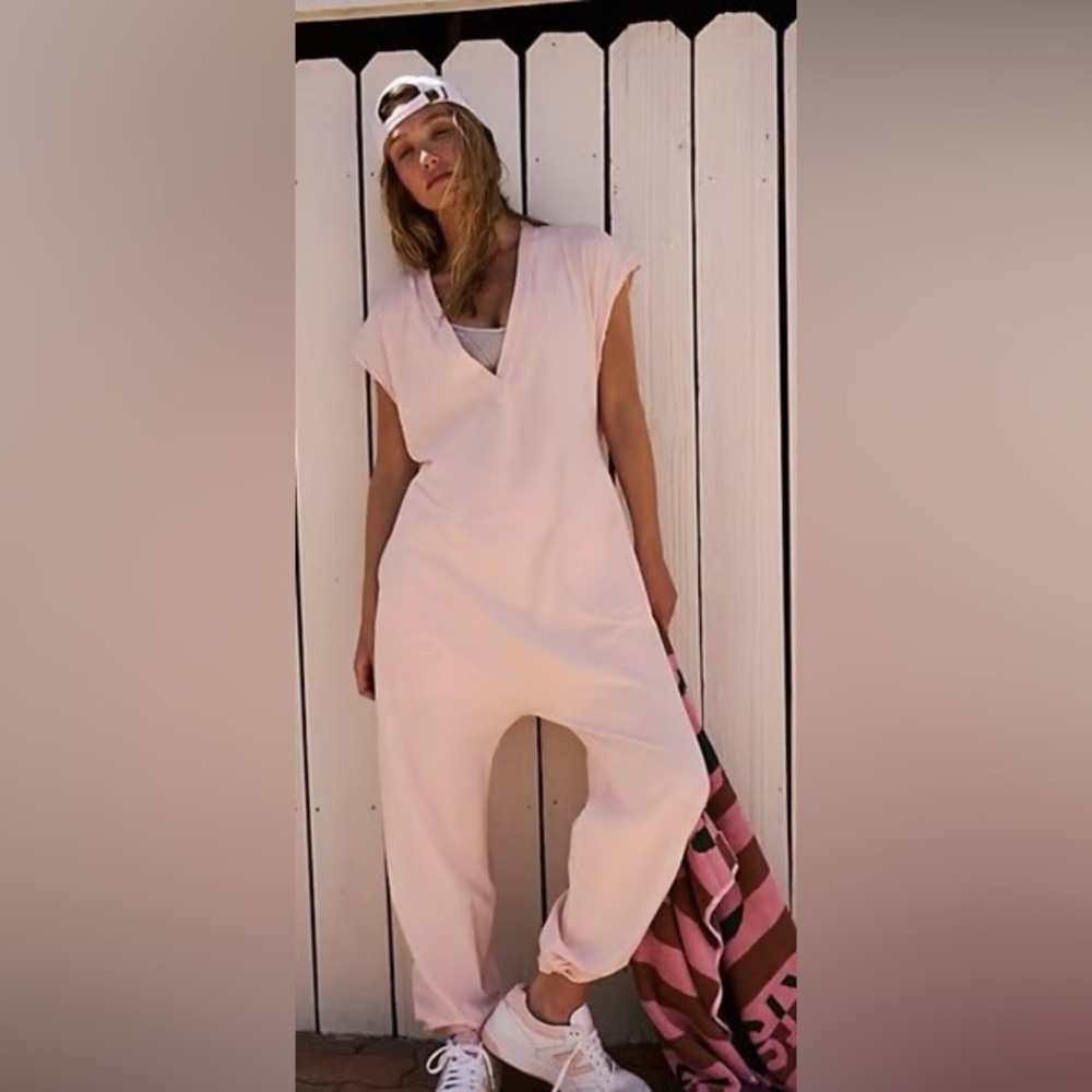 Free People Movement Hot Shot V-Neck Onesie